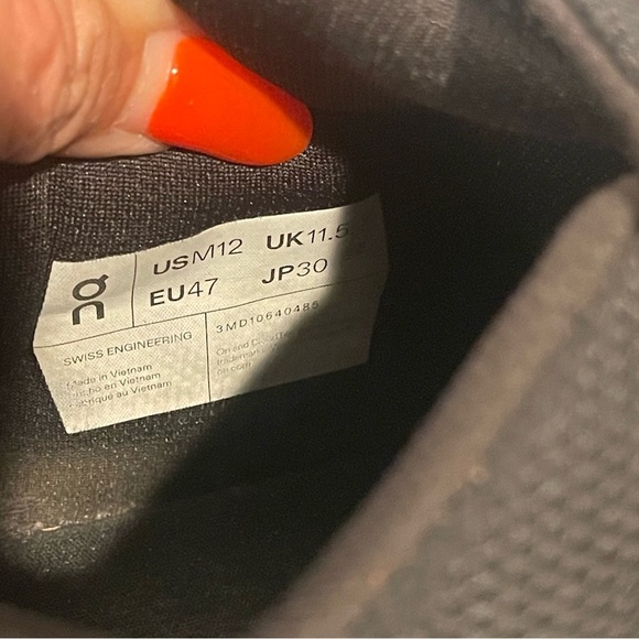 On Running Roger Advantage Size 12 Men’s All Black - Picture 9 of 11